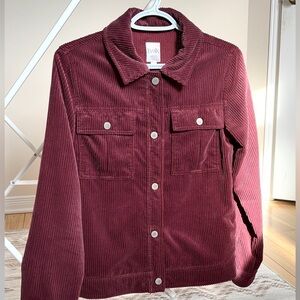 Twik Simons XS |Y2K Burgundy Corduroy Jacket | Excellent condition